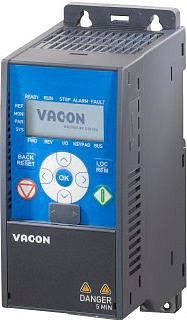 Частотный преобразователь VACON0010-3L-0001-4+EMC2+QPES+DLRU+LLRU 0,37кВт 380В